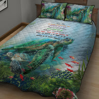 Polynesia Mother's Day Quilt Bed Set Magnificent Sea Turtle Of Love and Gratitude