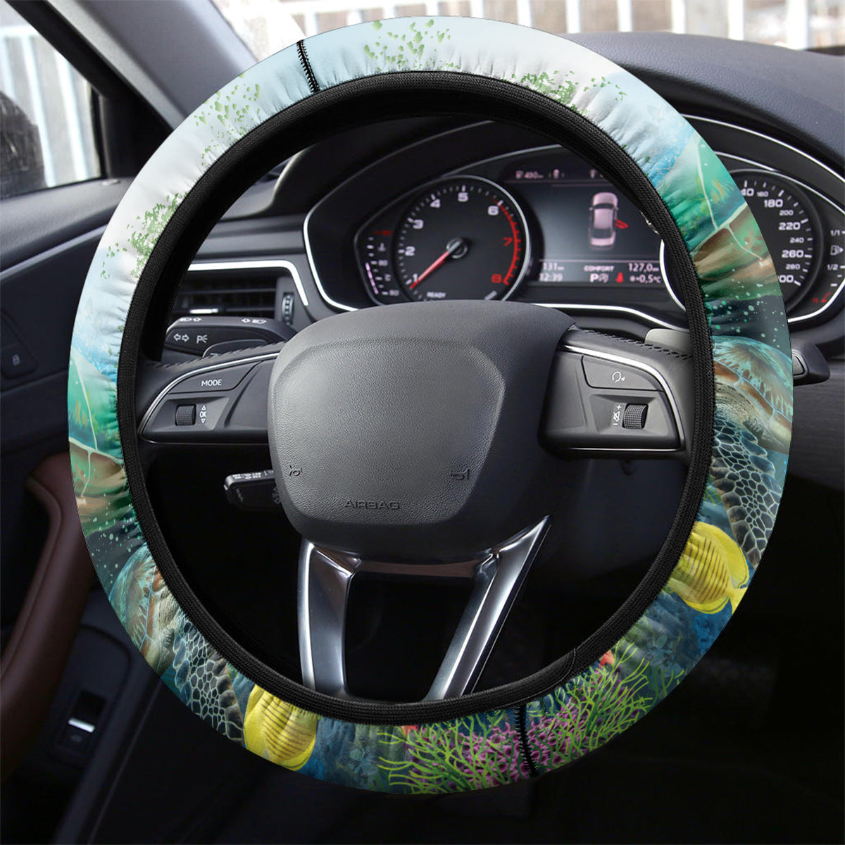 Polynesia Mother's Day Steering Wheel Cover Magnificent Sea Turtle Of Love and Gratitude LT9 - Polynesian Pride