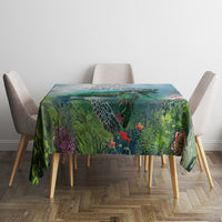 Polynesia Mother's Day Tablecloth Magnificent Sea Turtle Of Love and Gratitude LT9 - Polynesian Pride