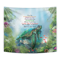Polynesia Mother's Day Tapestry Magnificent Sea Turtle Of Love and Gratitude LT9 - Polynesian Pride