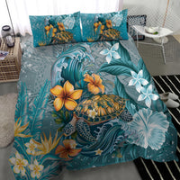 Sea Turtle In The Ocean Bedding Set with Polynesian Pattern Arty Style LT9 - Polynesian Pride