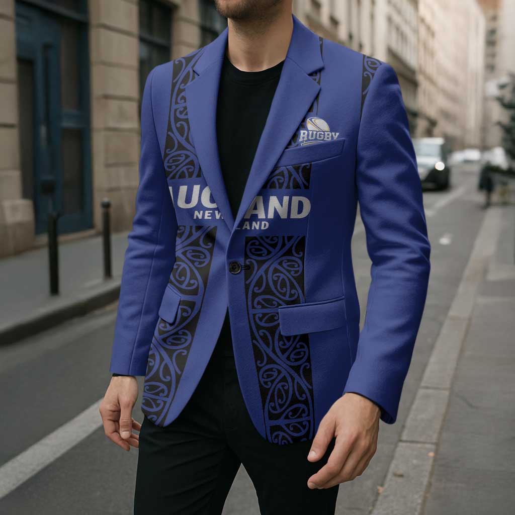 Custom Oceania Football NZ Auckland Blazer Maori Tribal Pattern LT9 - Polynesian Pride