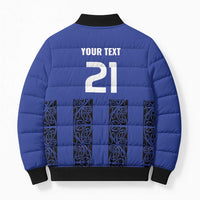 Custom Oceania Football NZ Auckland Bomber Puffer Jacket Maori Tribal Pattern LT9 - Polynesian Pride