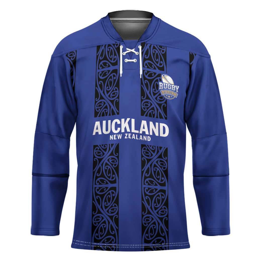 Custom Oceania Football NZ Auckland Hockey Jersey Maori Tribal Pattern