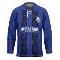 Custom Oceania Football NZ Auckland Hockey Jersey Maori Tribal Pattern