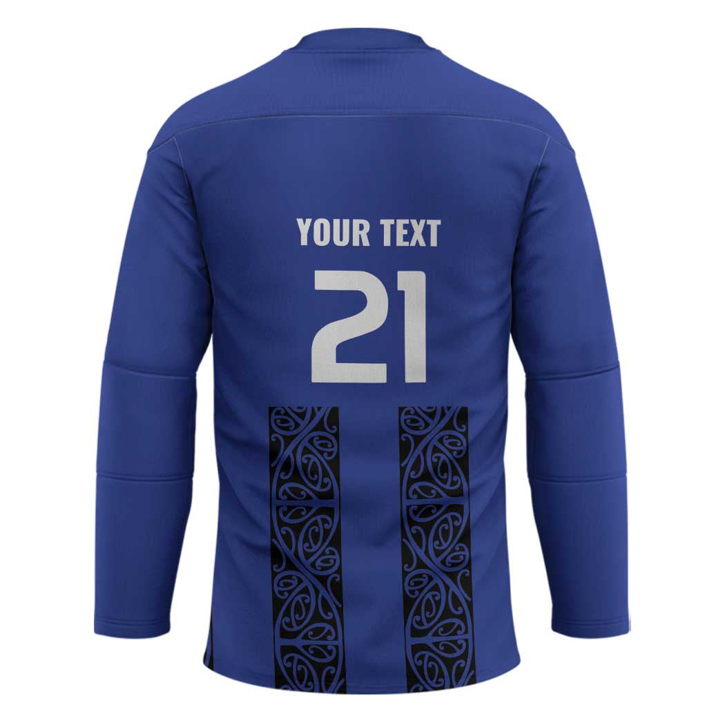 Custom Oceania Football NZ Auckland Hockey Jersey Maori Tribal Pattern