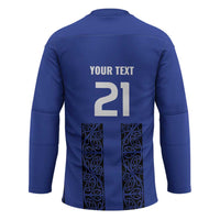 Custom Oceania Football NZ Auckland Hockey Jersey Maori Tribal Pattern