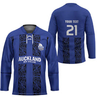 Custom Oceania Football NZ Auckland Hockey Jersey Maori Tribal Pattern