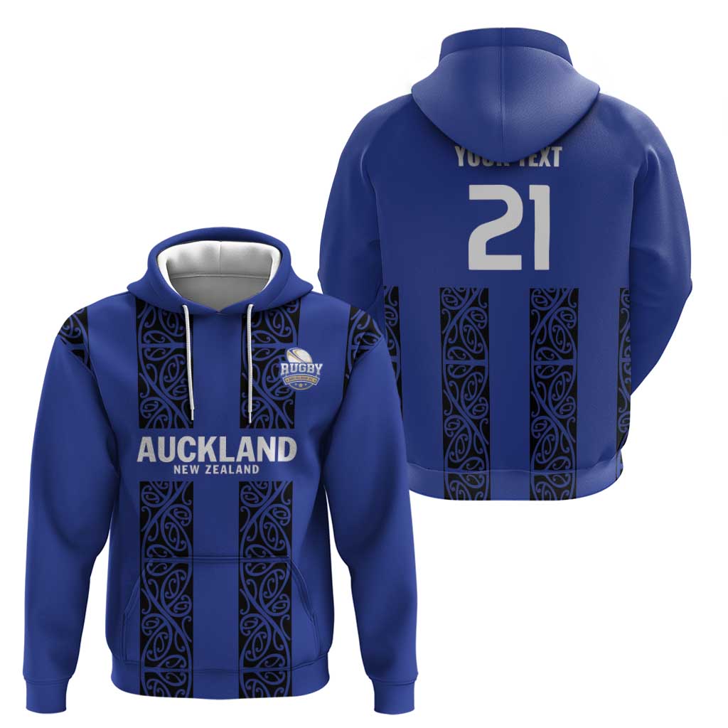 Custom Oceania Football NZ Auckland Hoodie Maori Tribal Pattern LT9 - Polynesian Pride