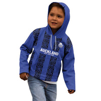 Custom Oceania Football NZ Auckland Kid Hoodie Maori Tribal Pattern