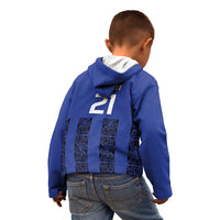 Custom Oceania Football NZ Auckland Kid Hoodie Maori Tribal Pattern
