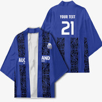 Custom Oceania Football NZ Auckland Kimono Maori Tribal Pattern