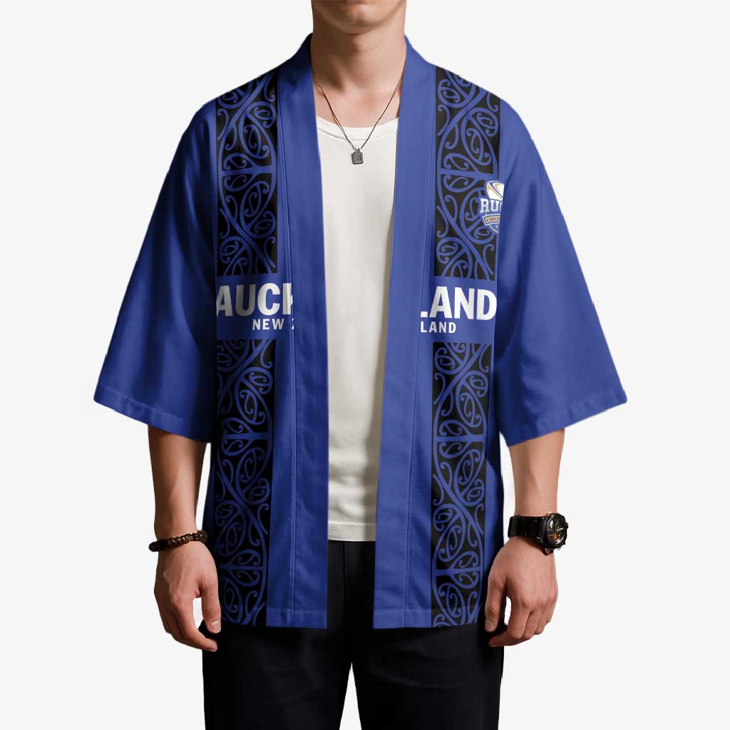 Custom Oceania Football NZ Auckland Kimono Maori Tribal Pattern