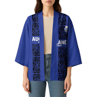 Custom Oceania Football NZ Auckland Kimono Maori Tribal Pattern