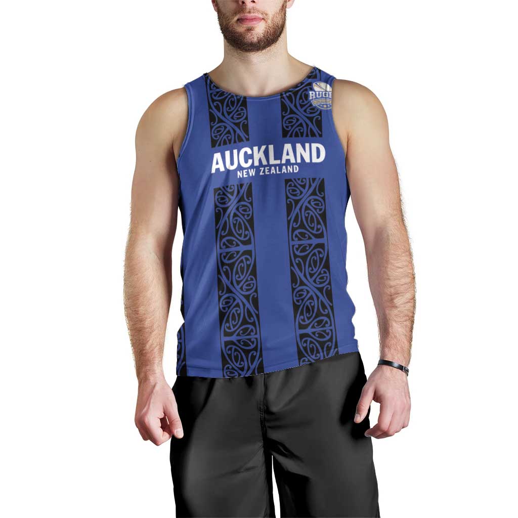Custom Oceania Football NZ Auckland Men Tank Top Maori Tribal Pattern LT9 - Polynesian Pride