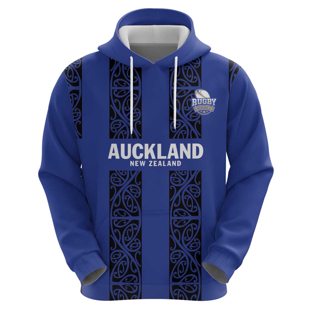 Custom Oceania Football NZ Auckland Zip Hoodie Maori Tribal Pattern LT9 - Polynesian Pride