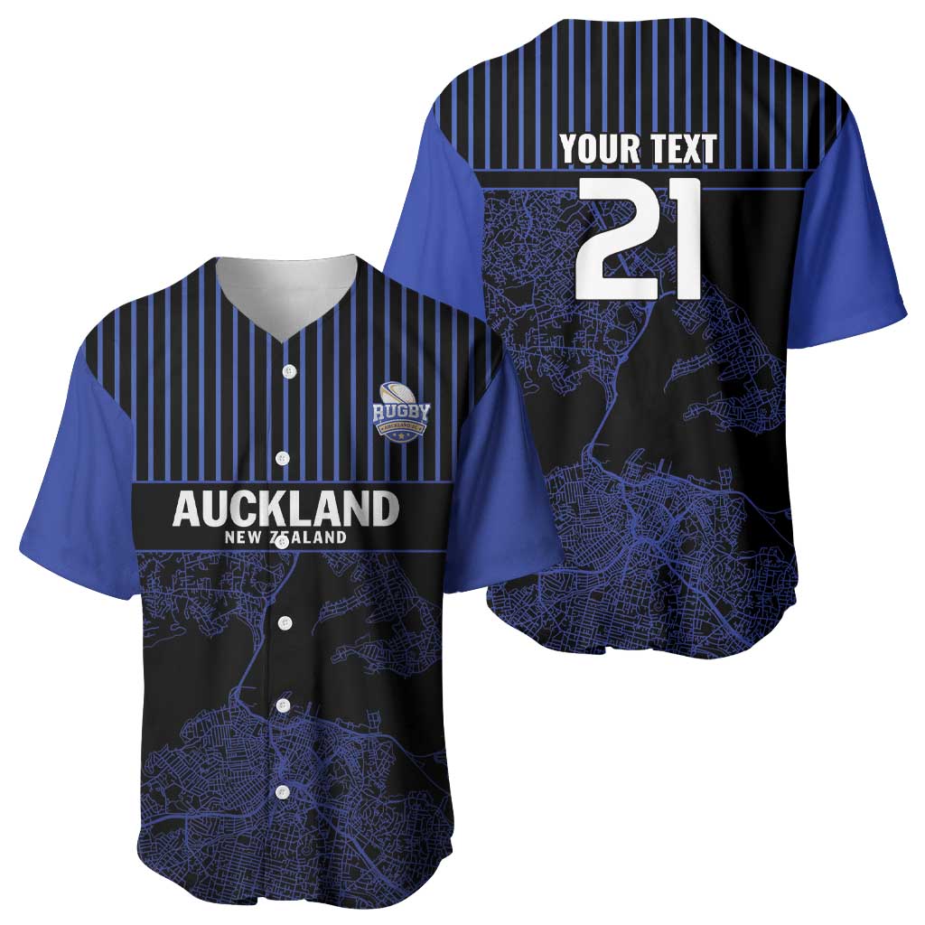 Custom Oceania Football NZ Auckland Baseball Jersey Minimal City Map Style LT9 - Polynesian Pride