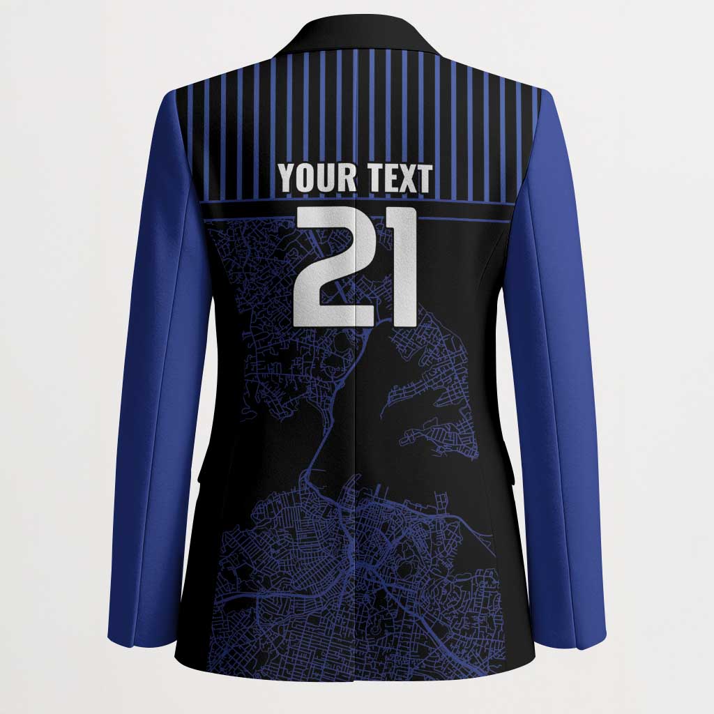 Custom Oceania Football NZ Auckland Blazer Minimal City Map Style LT9 - Polynesian Pride