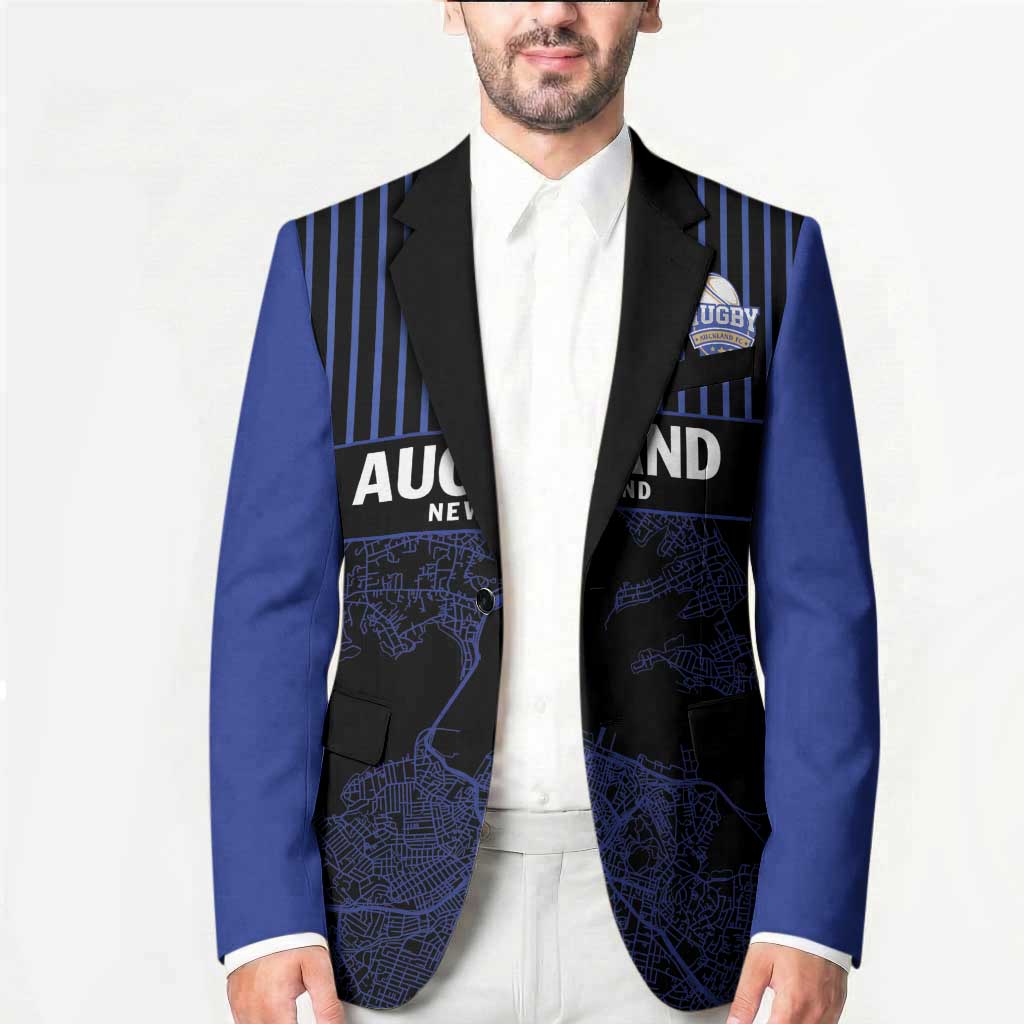 Custom Oceania Football NZ Auckland Blazer Minimal City Map Style LT9 - Polynesian Pride