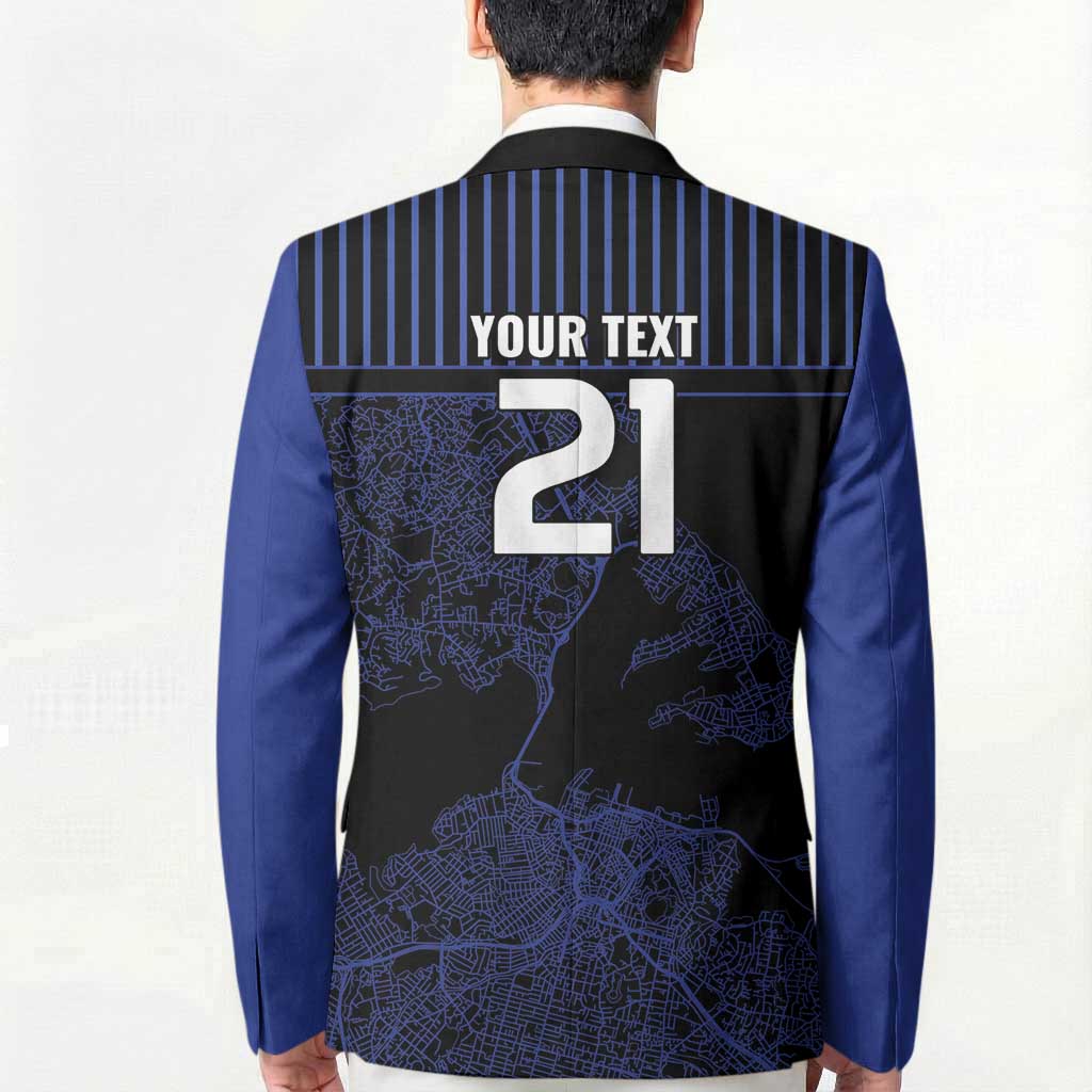 Custom Oceania Football NZ Auckland Blazer Minimal City Map Style LT9 - Polynesian Pride