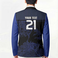 Custom Oceania Football NZ Auckland Blazer Minimal City Map Style LT9 - Polynesian Pride