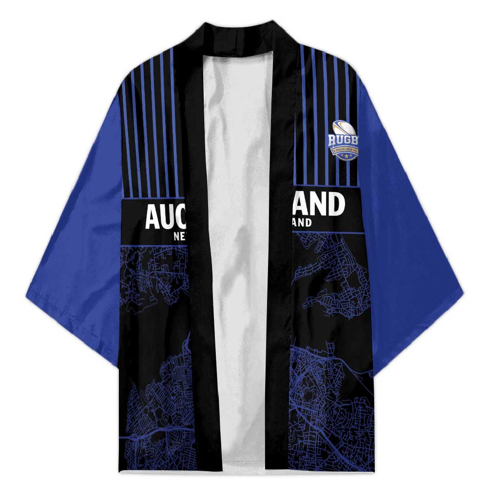Custom Oceania Football NZ Auckland Kimono Minimal City Map Style