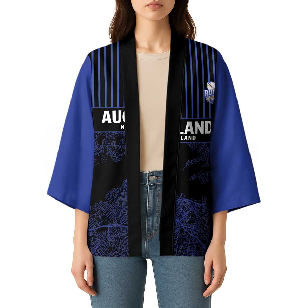 Custom Oceania Football NZ Auckland Kimono Minimal City Map Style