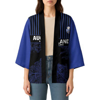 Custom Oceania Football NZ Auckland Kimono Minimal City Map Style