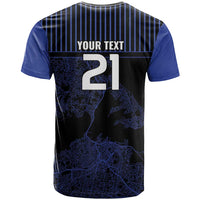 Custom Oceania Football NZ Auckland T Shirt Minimal City Map Style LT9 - Polynesian Pride