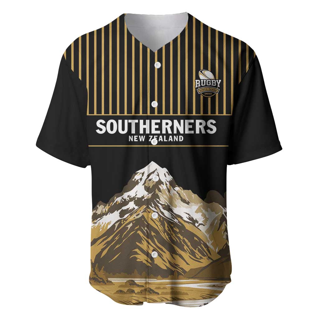 Custom Oceania Football NZ South Island Baseball Jersey Minimal Mount Cook Silhouette