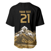 Custom Oceania Football NZ South Island Baseball Jersey Minimal Mount Cook Silhouette