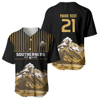 Custom Oceania Football NZ South Island Baseball Jersey Minimal Mount Cook Silhouette