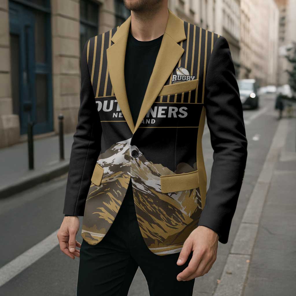 Custom Oceania Football NZ South Island Blazer Minimal Mount Cook Silhouette LT9 - Polynesian Pride