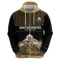 Custom Oceania Football NZ South Island Hoodie Minimal Mount Cook Silhouette