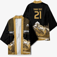 Custom Oceania Football NZ South Island Kimono Minimal Mount Cook Silhouette