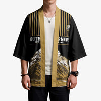 Custom Oceania Football NZ South Island Kimono Minimal Mount Cook Silhouette