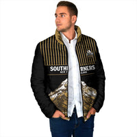Custom Oceania Football NZ South Island Padded Jacket Minimal Mount Cook Silhouette LT9 - Polynesian Pride