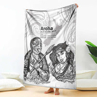 Aroha Maori Language Blanket Te Reo Maori Inspired Art LT9 - Polynesian Pride