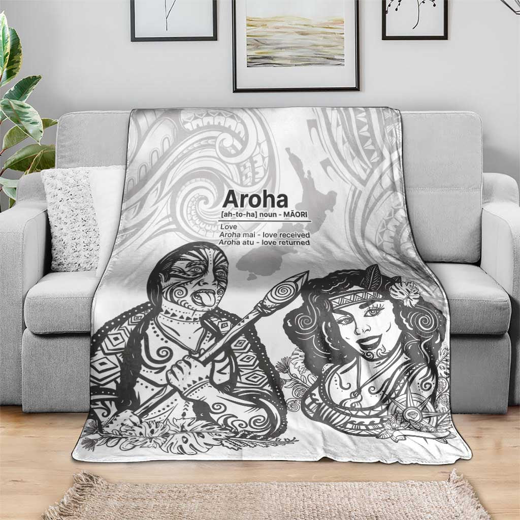 Aroha Maori Language Blanket Te Reo Maori Inspired Art LT9 - Polynesian Pride