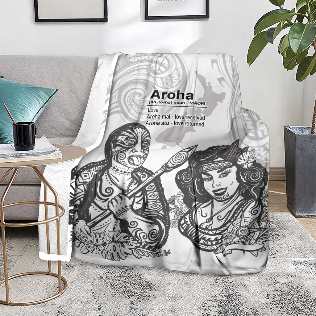 Aroha Maori Language Blanket Te Reo Maori Inspired Art LT9 - Polynesian Pride
