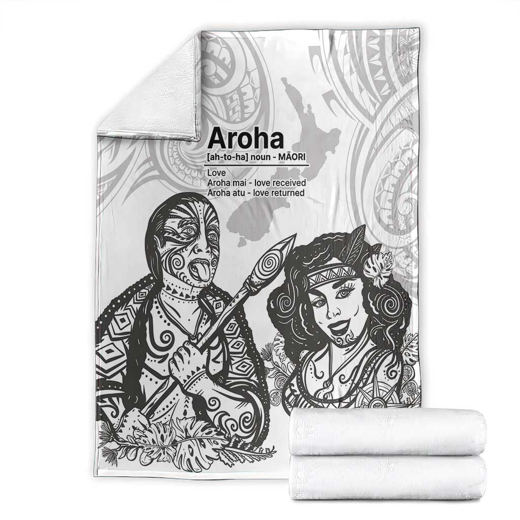 Aroha Maori Language Blanket Te Reo Maori Inspired Art LT9 - Polynesian Pride