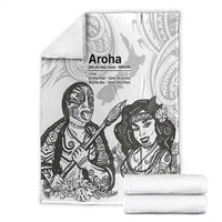 Aroha Maori Language Blanket Te Reo Maori Inspired Art LT9 - Polynesian Pride