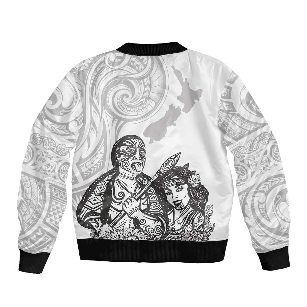 Aroha Maori Language Bomber Jacket Te Reo Maori Inspired Art LT9 - Polynesian Pride