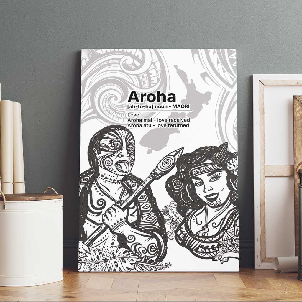 Aroha Maori Language Canvas Wall Art Te Reo Maori Inspired Art LT9 - Polynesian Pride