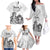 Aroha Maori Language Family Matching Off The Shoulder Long Sleeve Dress and Hawaiian Shirt Te Reo Maori Inspired Art