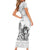 Aroha Maori Language Family Matching Short Sleeve Bodycon Dress and Hawaiian Shirt Te Reo Maori Inspired Art