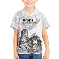 Aroha Maori Language Hawaiian Shirt Te Reo Maori Inspired Art LT9 - Polynesian Pride