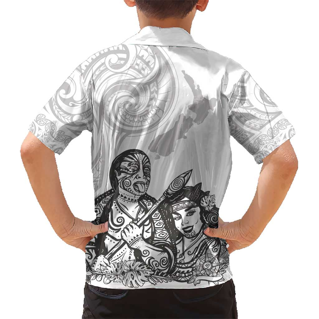 Aroha Maori Language Kid Hawaiian Shirt Te Reo Maori Inspired Art