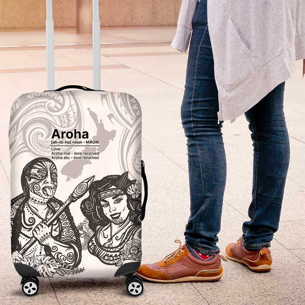 Aroha Maori Language Luggage Cover Te Reo Maori Inspired Art
