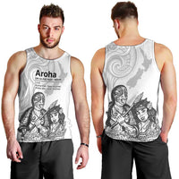 Aroha Maori Language Men Tank Top Te Reo Maori Inspired Art LT9 - Polynesian Pride